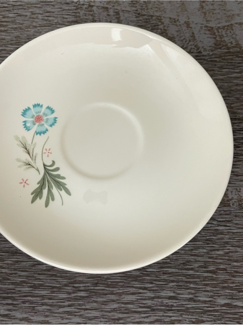Vintage Taylor Smith & Taylor (TS&T) "Ever Yours Boutonniere" saucer set of five